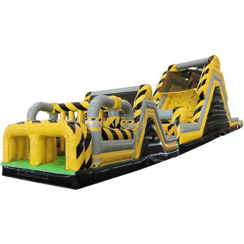 Moonwalk USA Water Parks & Slides 75'L Construction Obstacle Course with Removable Pool by Moonwalk USA