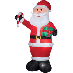 Morris Costumes Inflatable Party Decorations Airblown Santa Gift Candy Cane Inflatable by Gemmy Inflatables 781880289135 783788 Airblown Santa Gift Candy Cane Inflatable by Gemmy  SKU# 783788 