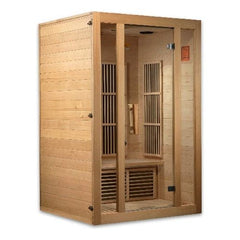 Maxxus Seattle 2-Person Low EMF (Under 8MG) FAR Infrared Sauna (Canadian Hemlock) by Dynamic Saunas Direct