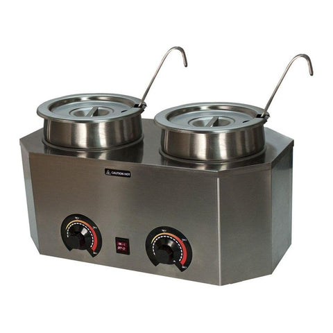 Paragon butter warmer Pro Deluxe 2029A Dual 3 Qt. Warmer with 2 Insets, 2 Lids, 2 Ladles by Paragon 768528202916 2029A Pro Deluxe 2029A Dual 3 Qt. Warmer with 2 Insets, 2 Lids, 2 Ladles by Paragon SKU# 2029A