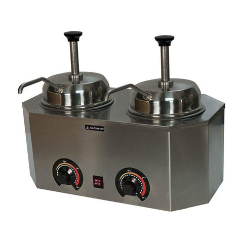 Paragon butter warmer Pro Deluxe 2029B Dual 3 Qt. Warmer with 2 Pumps by Paragon 768528202923 2029B Pro Deluxe 2029B Dual 3 Qt. Warmer with 2 Pumps by Paragon SKU# 2029B