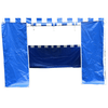 Image of Party Tents Direct Canopies & Gazebos 10' x 10' 50mm Speedy Pop-up Carnival Tent - Blue White Striped by Party Tents 754972372244 7169