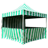 Image of Party Tents Direct Canopies & Gazebos 10' x 10' 50mm Speedy Pop-up Party Tent with Sidewalls, Green and White by Party Tents 754972372251 7170 10' x 10' 50mm Speedy Pop-up Party Sidewalls Green White Party Tents