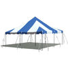 Image of Party Tents Direct Canopies & Gazebos 20 x 20 Blue and White Premium Canopy Pole Party Tent by Party Tents 754972307321 3681