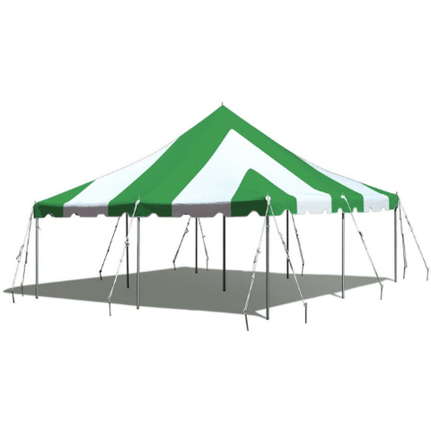 Party Tents Direct Canopies & Gazebos 20 x 20 Green and White Premium Canopy Pole Party Tent by Party Tents 754972307338 3683