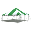 Image of Party Tents Direct Canopies & Gazebos 20 x 20 Green and White Premium Canopy Pole Party Tent by Party Tents 754972307338 3683