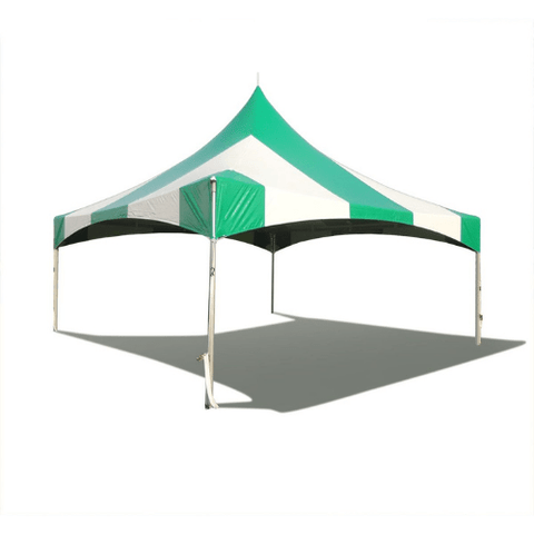 Party Tents Direct Canopies & Gazebos 20 x 20 Green Striped High Peak Frame Party Tent by Party Tents 754972337687 4206 20 x 20 Green Striped High Peak Frame Party Tent by Party Tents 4206