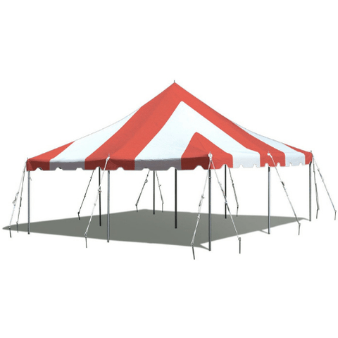 Party Tents Direct Canopies & Gazebos 20 x 20 Red and White Premium Canopy Pole Party Tent by Party Tents 754972307345 3685