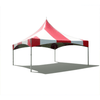 Image of Party Tents Direct Canopies & Gazebos 20 x 20 Red Striped High Peak Frame Party Tent by Party Tents 754972337748 4208 20 x 20 Red Striped High Peak Frame Party Tent by Party Tents SKU 4208
