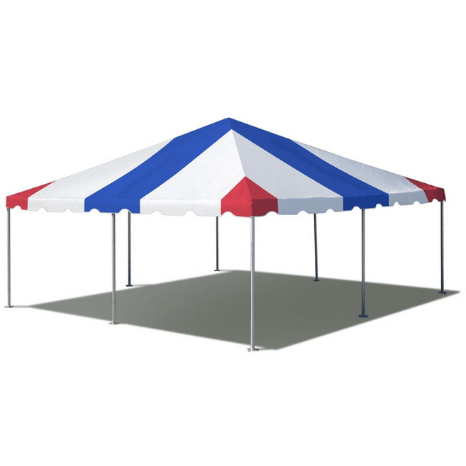 Party Tents Direct Canopies & Gazebos 20' x 20' Red, White, and Blue West Coast Frame Party Tent by Party Tents 754972357722 3982 20' x 20' Red, White, and Blue West Coast Frame Party Tent Party Tents