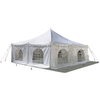 Image of Party Tents Direct Canopies & Gazebos 20' x 20' White Economy Pole Canopy Tent with Sidewalls by Party Tents 754972377041 8079