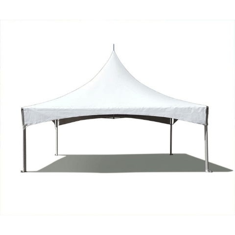 Party Tents Direct Canopies & Gazebos 20' x 20' White Twin Tube High Peak Frame Party Tent by Party Tents 754972308335 4199