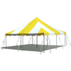 Image of Party Tents Direct Canopies & Gazebos 20 x 20 Yellow and White Premium Canopy Pole Party Tent by Party Tents 754972307369 3688
