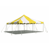 Image of Party Tents Direct Canopies & Gazebos 20' x 20' Yellow & White Weekender Standard Canopy Pole Tent by Party Tents 754972316392 3926 20' x 20' Yellow & White Weekender Standard Canopy Pole Tent SKU# 3926