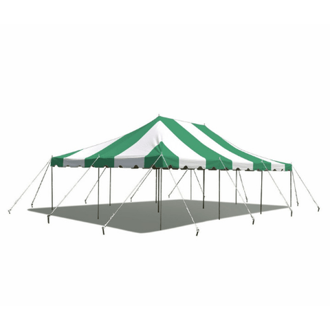 Party Tents Direct Canopies & Gazebos 20' x 30' Green Weekender Standard Canopy Pole Tent by Party Tents 754972357043 3993