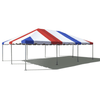 Image of Party Tents Direct Canopies & Gazebos 20' x 30' Red, White and Blue West Coast Frame Party Tent by Party Tents 754972368025 6502 20' x 30' Red, White and Blue West Coast Frame Party Tent Party Tents