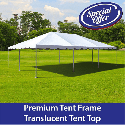 Party Tents Direct Canopies & Gazebos 20' x 30' West Coast Frame Tent, Premium Frame Translucent Top by Party Tents 754972369848 7663 20' x 30' West Coast Frame Tent, Premium Frame Translucent Top 7663