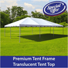 Image of Party Tents Direct Canopies & Gazebos 20' x 30' West Coast Frame Tent, Premium Frame Translucent Top by Party Tents 754972369848 7663 20' x 30' West Coast Frame Tent, Premium Frame Translucent Top 7663