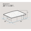 Image of Party Tents Direct Canopies & Gazebos 20' x 30' West Coast Frame Tent, Premium Frame Translucent Top by Party Tents 754972369848 7663 20' x 30' West Coast Frame Tent, Premium Frame Translucent Top 7663