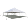 Image of Party Tents Direct Canopies & Gazebos 20' x 30' White Economy Pole Canopy Tent with Sidewalls by Party Tents 754972377058 8080