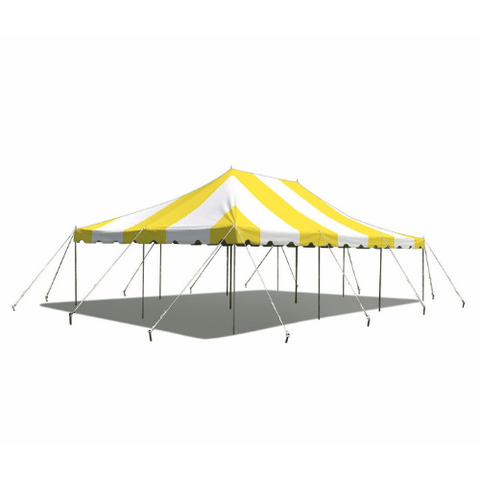 Party Tents Direct Canopies & Gazebos 20' x 30' Yellow Weekender Standard Canopy Pole Tent by Party Tents 754972357067 3995