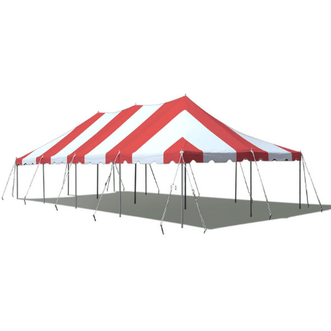 Party Tents Direct Canopies & Gazebos 20' x 40' Red and White Premium Canopy Pole Party Tent by Party Tents 754972307444 3706