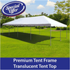 Image of Party Tents Direct Canopies & Gazebos 20' x 40' West Coast Frame Tent, Premium Frame Translucent Top by Party Tents 754972373463 7664 20' x 40' West Coast Frame Tent, Premium Frame Translucent Top 7664