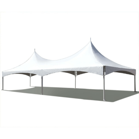 Party Tents Direct Canopies & Gazebos 20' x 40' White Twin Tube High Peak Frame Party Tent by Party Tents 754972316590 4200