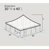 Image of Party Tents Direct Canopies & Gazebos 30' x 40' Premium Sectional Canopy Pole Party Tent - White by Party Tents 754972296182 545-tent 30' x 40' Premium Sectional Canopy Pole Party Tent - White SKU# 545