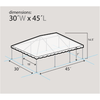 Image of Party Tents Direct Canopies & Gazebos 30' x 45' Single Tube West Coast Frame Party Tent, Sectional by Party Tents 754972363389 4927 30' x 45' Single Tube West Coast Frame Party Tent, Sectional SKU# 4927