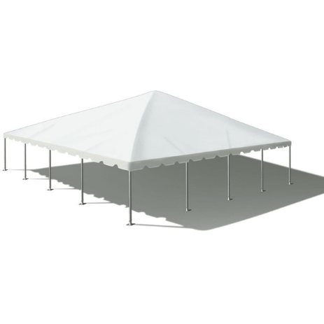 Party Tents Direct Canopies & Gazebos 40' x 40' Twin Tube West Coast Frame Party Tent - White by Party Tents 754972307932 4604