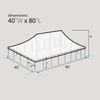 Image of Party Tents Direct Canopies & Gazebos 40' x 80' Twin Tube West Coast Frame Party Tent White by Party Tents 754972307956 4605 40' x 80' Twin Tube West Coast Frame Party Tent White Party Tent #4605