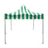 Image of Party Tents Direct Canopy Tents & Pergolas 10' x 10' Green and White 50mm Speedy Pop-up Party Tent by Party Tents 754972368056 6885