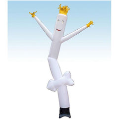 12' Fly White Arrow Guy Inflatable Tube Man with Blower by Party Tents