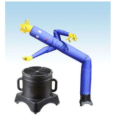 Party Tents Direct Dollies & Hand Trucks 12' Standard Blue Fly Guy Inflatable Tube Man with Blower by Party Tents 754972306409 861-Party Tents 12' Standard Blue Fly Guy Inflatable Tube Man with Blower Party Tents