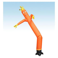 12' Standard Orange Fly Guy Inflatable Tube Man with Blower by Party Tents