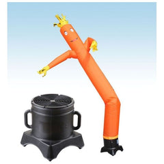 Party Tents Direct Dollies & Hand Trucks 12' Standard Orange Fly Guy Inflatable Tube Man with Blower by Party Tents 754972306423 864 12' Standard Orange Fly Guy Inflatable Tube Man Blower Party Tents
