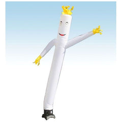 12' Standard White Fly Guy Inflatable Tube Man with Blower by Party Tents