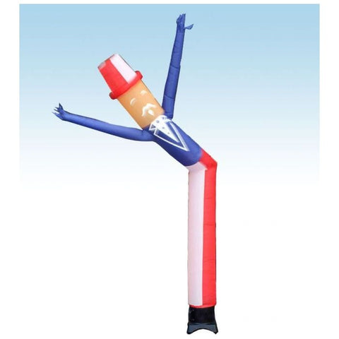 Party Tents Direct Dollies & Hand Trucks 12' Uncle Sam Fly Guy Inflatable Tube Man with Blower by Party Tents 12' Standard Red Fly Guy Inflatable Tube Man with Blower Party Tents