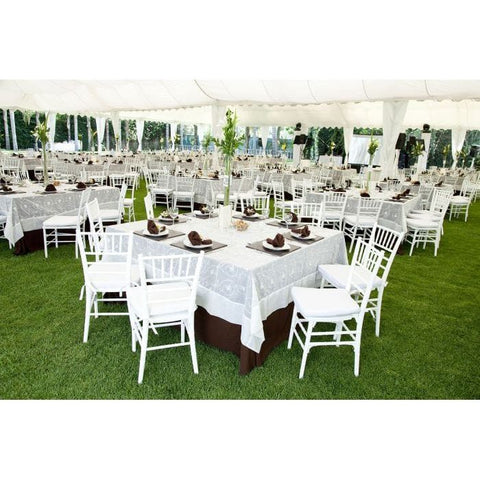 Party Tents Direct Folding Chairs & Stools 60" 2 pack Square Wood Folding Table by Party Tents 754972309516 3003 60" 2 pack Square Wood Folding Table by Party Tents SKU#3003