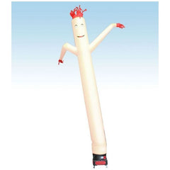18' Standard White Fly Guy Inflatable Tube Man with Blower by Party Tents