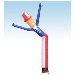 18' Uncle Sam Fly Guy Inflatable Tube Man with Blower by Party Tents