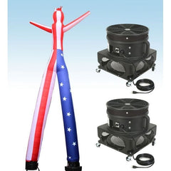 Party Tents Direct Inflatable Party Decorations 18' US Flag 2 Leg Fly Guy Inflatable Tube Man with Blower by Party Tents 754972355476 885 18' US Flag 2 Leg Fly Guy Inflatable Tube Man with Blower Party Tents