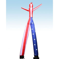18' US Flag 2 Leg Fly Guy Inflatable Tube Man with Blower by Party Tents