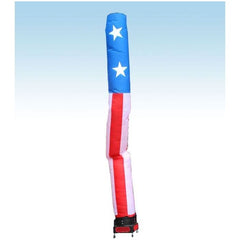 18' US Flag Fly Guy Inflatable Tube Man with Blower by Party Tents