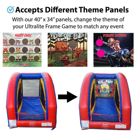 Party Tents Direct Inflatable Party Decorations Complete Shark Bite UltraLite Air Frame Game by Party Tents 754972365888 1599-Party Tents
