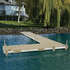 Image of PlayStar Docking & Anchoring 4'x10' Pre-Built Aluminum Roll In Dock with Resin Top by Playstar 781880228929 PS 25052 4'x10' Pre-Built Aluminum Roll Dock with Resin Top Playstar PS 25052