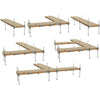 Image of PlayStar Docking & Anchoring 4'x10' Pre-Built Commercial Grade Stationary Dock with Wood Frame & Resin Top by Playstar 781880227700 PS 20051 4'x10' Pre-Built Commercial Grade Stationary Dock Wood Frame Resin Top