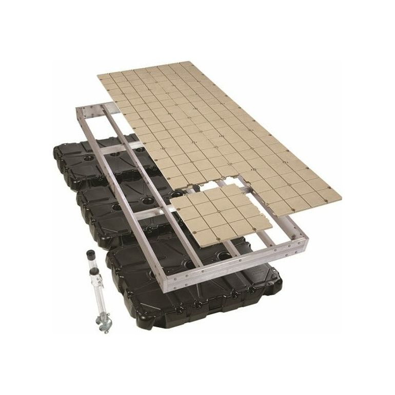 Aluminum Floating Dock Kit W/Resin Top - 4'X10' - Build It