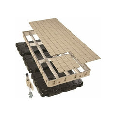 Premium Frame Floating Dock Kit W/Resin Top 4'X10' - Build It Yourself by Playstar